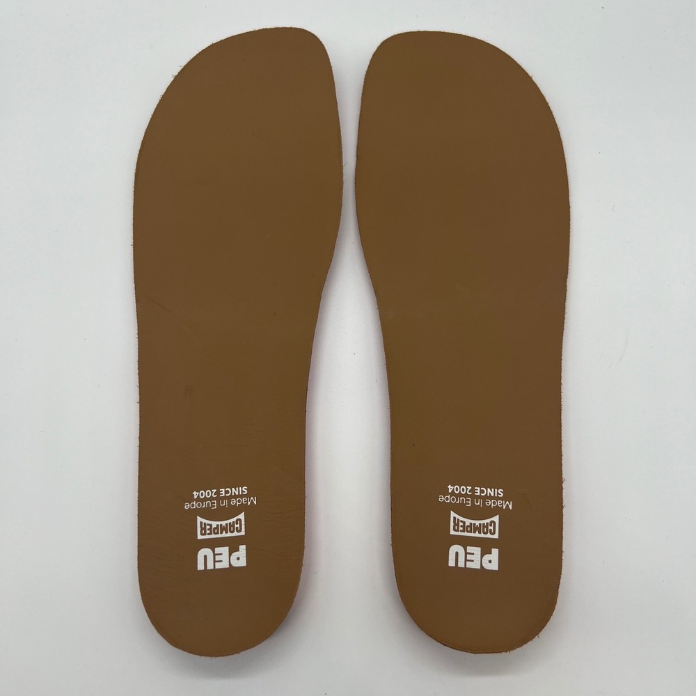 Camper Peu Cami Leather Replacement Insoles Mens Size 45-47 Tan Made in Europe